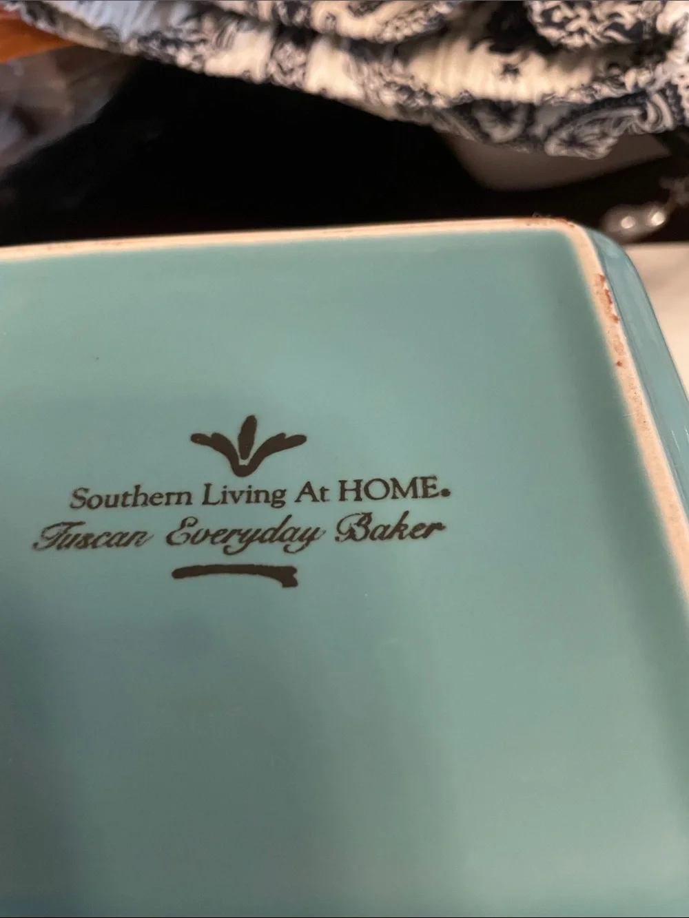 SOUTHERN LIVING Tuscan Blue Bakeware 9.5” X 6” Square Casseroles Rice Puddings
